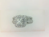 Diamond Halo Engagement Ring