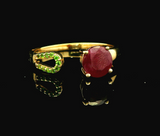 Gemstone Rings Womens Gold