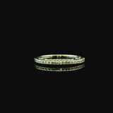 Ladies White Gold Diamond Band