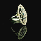 Gemstone Rings Womens Gold