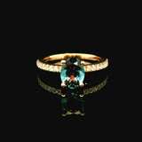 Gemstone Rings Womens Gold