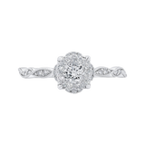 Diamond Halo Engagement Ring