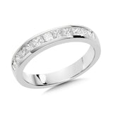 Ladies White Gold Diamond Band