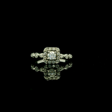 Diamond Halo Engagement Ring