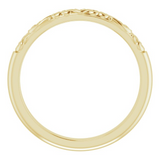 Diamond Bands Lds YG/RG