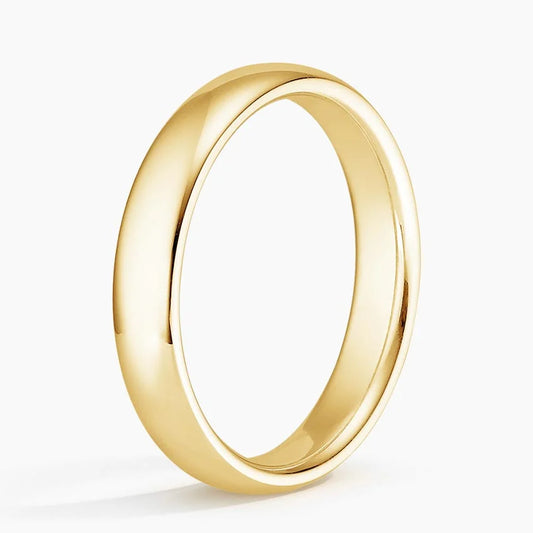 Comfort Fit Gold Wedding Band