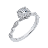 Diamond Halo Engagement Ring