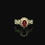 Gemstone Rings Womens Gold