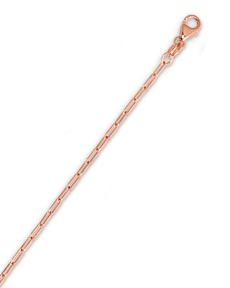 14K Gold 1.5mm Paperclip Chain