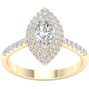 Double Marquise Engagement Ring