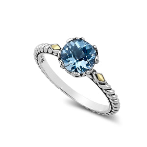 Birthstone Blue Topaz Ring