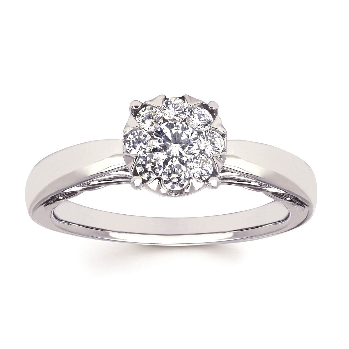 Multi-Center Round Solitaire Engagement Ring