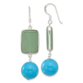 Load image into Gallery viewer, SS Turquoise Dangle Earrings

