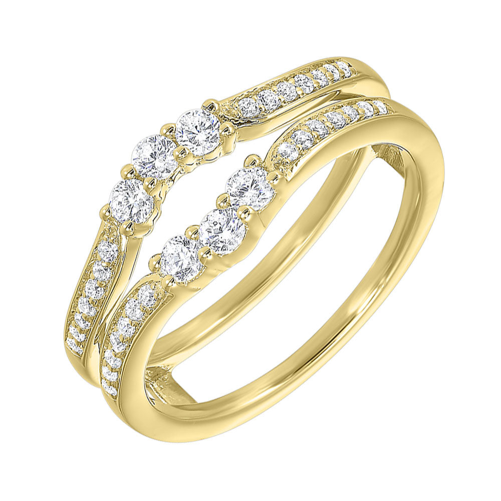 Yellow Gold & Diamond Bridal Bell Bridal Set Ring