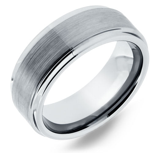 Tungsten Brushed Finish 8mm Band