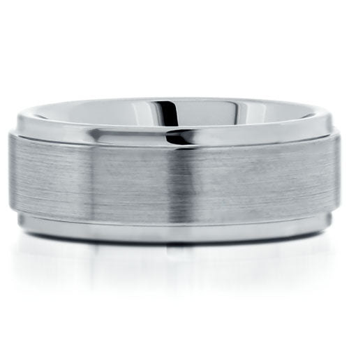 Tungsten Brushed Finish 8mm Band