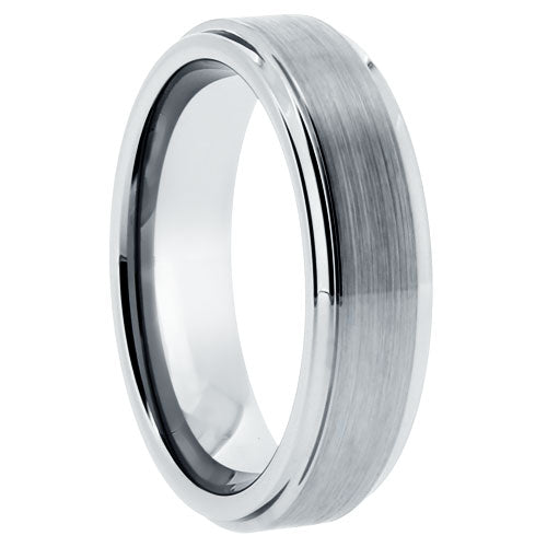 Tungsten Brushed Finish 6mm Band