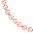 Load image into Gallery viewer, SS 7.5" 10-11mm Pink Shell Bead Bracelet

