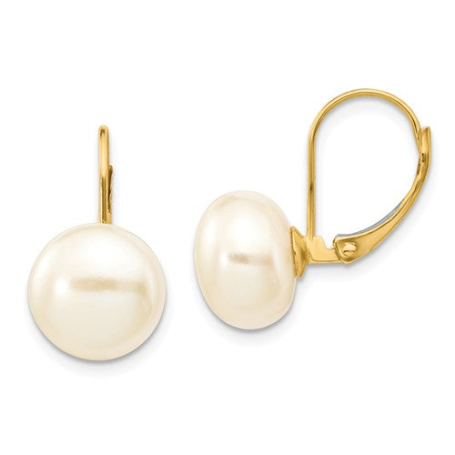 Pearl Leverback Earrings