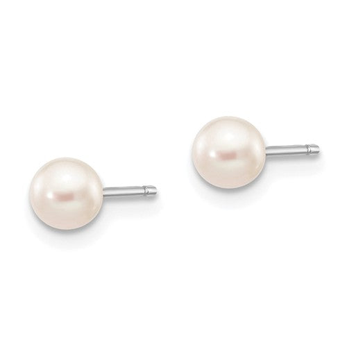 Round Freshwater Cultured Pearl Earrings